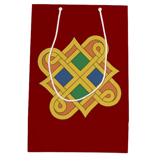 Durrow Knüpfarbeit 2016 Mittlere Geschenktüte (Rückseite)