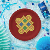 Durrow Knüpfarbeit 2016 Pappteller (Party)