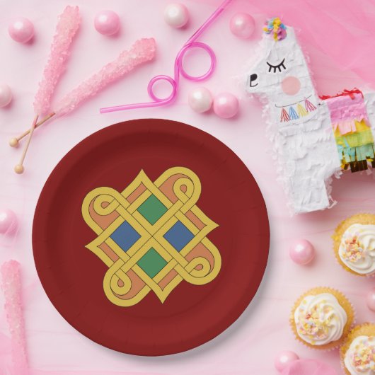 Durrow Knüpfarbeit 2016 Pappteller (Party)