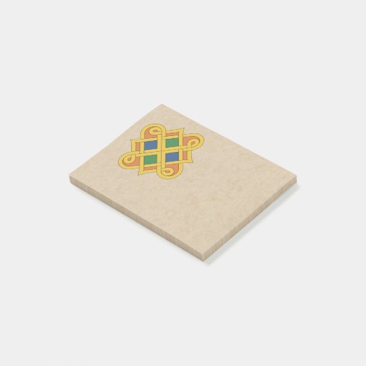 Durrow Knüpfarbeit 2016 Post-it Klebezettel (angewinkelt)