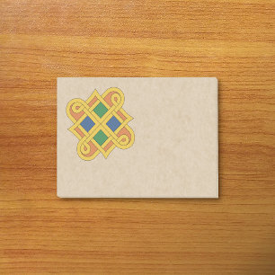 Durrow Knüpfarbeit 2016 Post-it Klebezettel