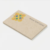 Durrow Knüpfarbeit 2016 Post-it Klebezettel (angewinkelt)