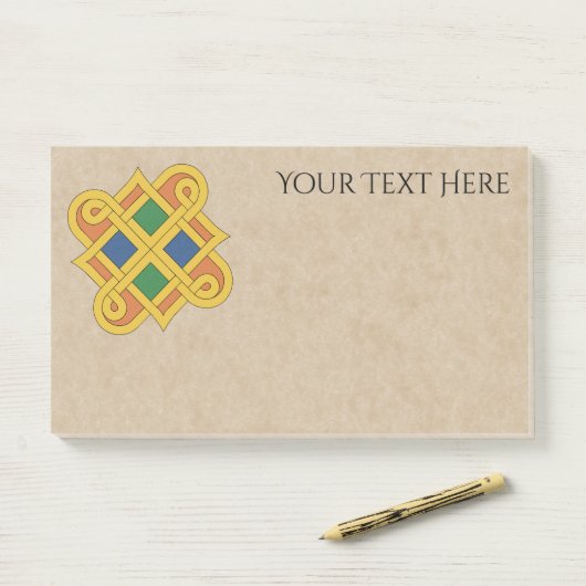 Durrow Knüpfarbeit 2016 Post-it Klebezettel (Auf Schreibtisch)