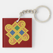 Durrow Knüpfarbeit 2016 Schlüsselanhänger (Rückseite)