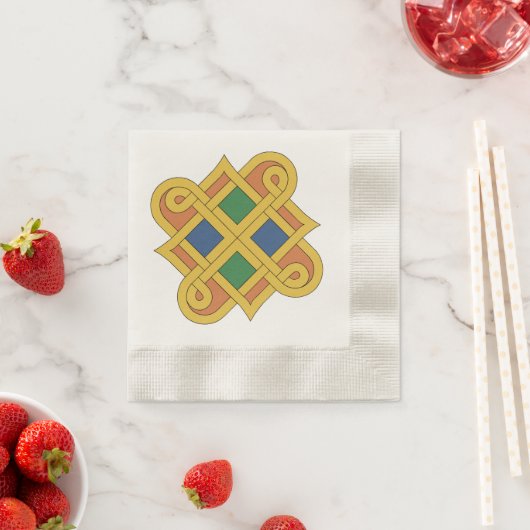 Durrow Knüpfarbeit 2016 Serviette (Beispiel)