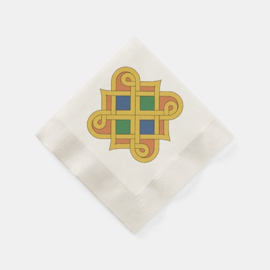 Durrow Knüpfarbeit 2016 Serviette (Ecke)