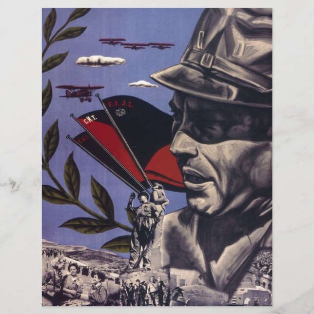 Durruti Spanisch zivilen Krieg Original-Poster 193 (Vorderseite)