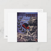 Durruti Spanisch zivilen Krieg Original-Poster 193 Postkarte (Vorne/Hinten)
