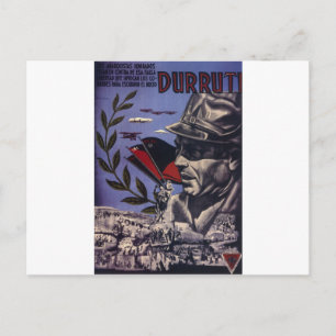 Durruti Spanisch zivilen Krieg Original-Poster 193 Postkarte
