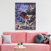 Durruti. Wahre Anarchisten sind_Propaganda Poster Leinwanddruck (Insitu (Wohnzimmer))