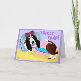 Durst-Falle-Basset-Hound-Schwimmanzug-Model Karte