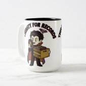 Dürstend nach Platten Zweifarbige Tasse (Vorderseite Links)