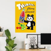 Durstig? Happy Pandy Cherry Limeaid Poster (Heimbüro)