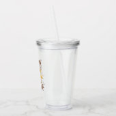 Durstig Nach Dir Lustiger Romantischer Retro-Witz Acryltrinkbecher (Links)