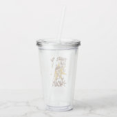 Durstig Nach Dir Lustiger Romantischer Retro-Witz Acryltrinkbecher (Rückseite)