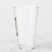 Durstig Nach Dir Lustiger Romantischer Retro-Witz Glas (Links)