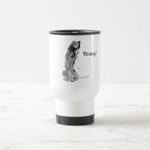 Durstig? Reise-Tasse mit Bluthund-Entwurf Reisebecher