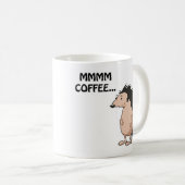 Durstige Igels-Kaffee-Tasse Kaffeetasse (VorderseiteRechts)