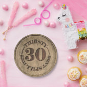 Durstiger dreißig PapierTeller (Party)