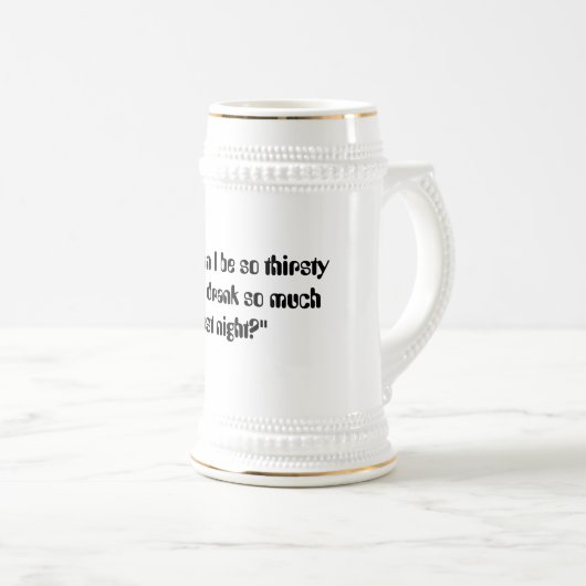 Durstiger Stein Bierglas (VorderseiteRechts)