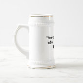 Durstiger Stein Bierglas (Links)