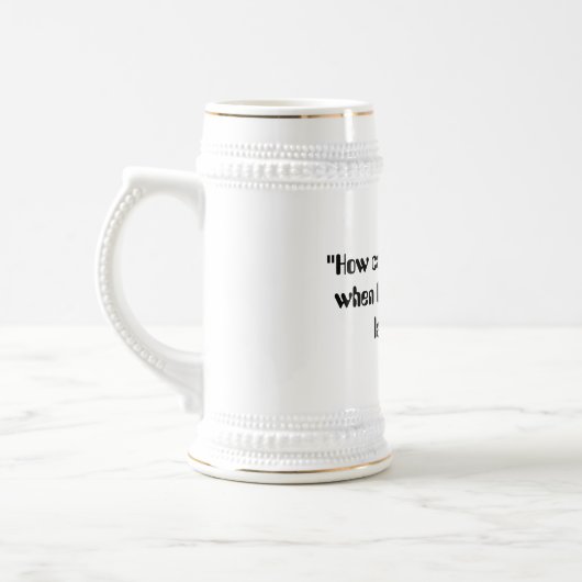 Durstiger Stein Bierglas (Links)