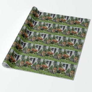 Durstiges Fleckvieh Geschenkpapier
