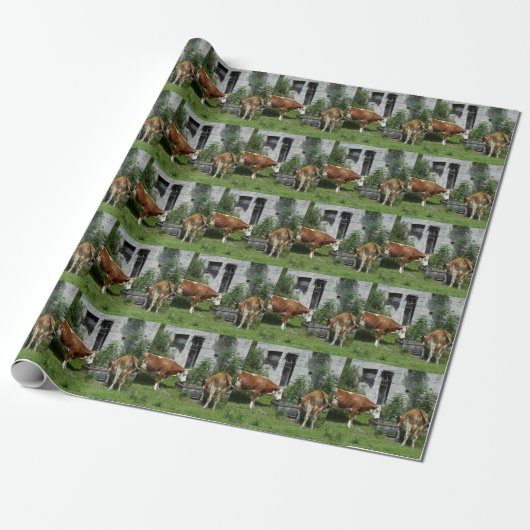 Durstiges Fleckvieh Geschenkpapier (Ungerollt)