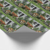 Durstiges Fleckvieh Geschenkpapier (Ecke)