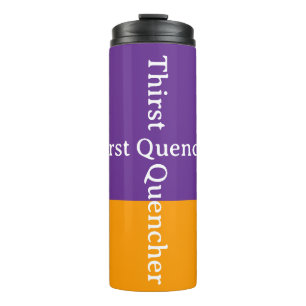 Durstlöscher Orange Lila Thermosbecher