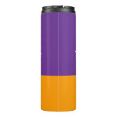 Durstlöscher Orange Lila Thermosbecher (Rückseite)