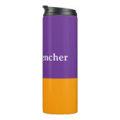 Durstlöscher Orange Lila Thermosbecher (Nach rechts gedreht)
