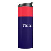 Durstlöscher Rot Blau Thermosbecher (Nach links gedreht)