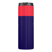 Durstlöscher Rot Blau Thermosbecher (Rückseite)