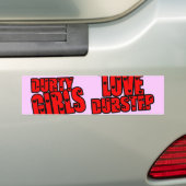 DURTY MÄDCHEN-LIEBE DUBSTEP AUTOAUFKLEBER (Auf Auto)