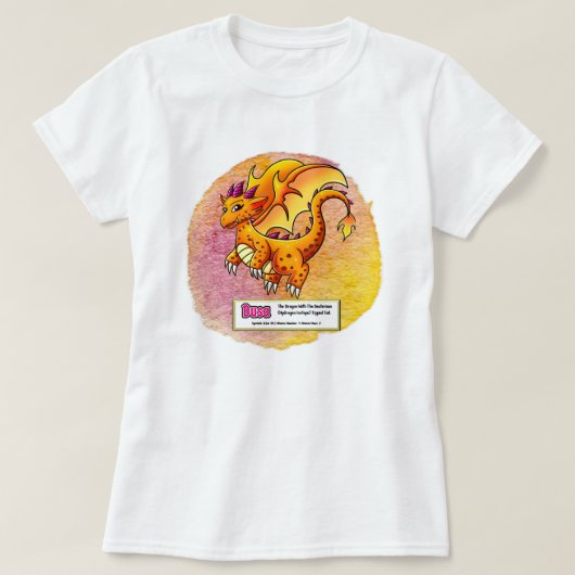 Dusa, der Elementardrache des Deuterium T-Shirt (Design vorne)