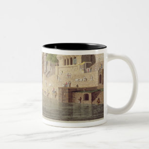 Dusasumade Gaut, bei Benares auf dem Fluss der Zweifarbige Tasse