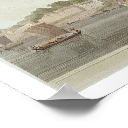 Dusasumade Gaut in Benares am Ganges, f Poster (Ecke)