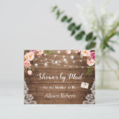 Dusch-Blumen-Lace-Lichterkette per Post Postkarte (Stehend Vorderseite)