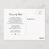 Dusch-Blumen-Lace-Lichterkette per Post Postkarte (Rückseite)