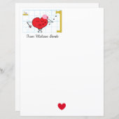 Dusch Sie mit Liebe Papier Blatt (Vorne/Hinten)