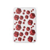 Duschbad mit roter Dusche für ihn Badematte (Vorderseite Vertikal)