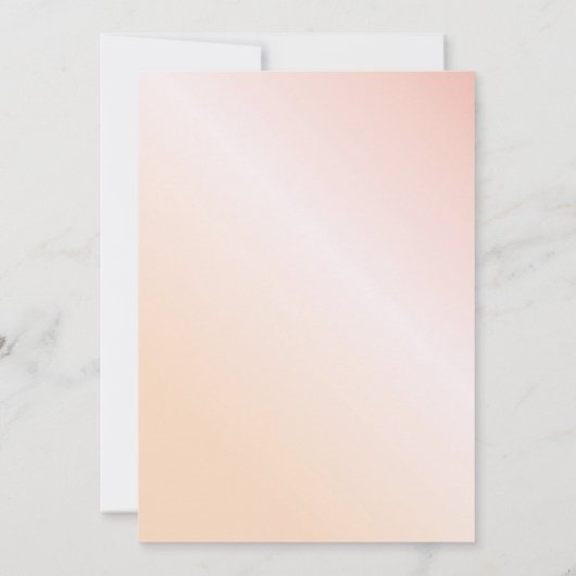 Duschbrause Rosa Blütengold geometrisch Einladung (Rückseite)