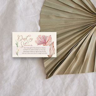 Duschdisplay Boho-Palme Kein Geschenkpapier Begleitkarte