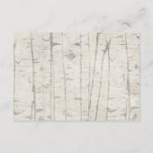 Duschdusche Blumenwald Mädchen Baby anzeigen Begleitkarte (Rückseite)