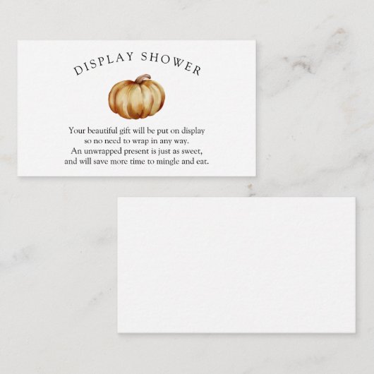 Duschdusche für Pumpketten Begleitkarte (Vorne/Hinten)