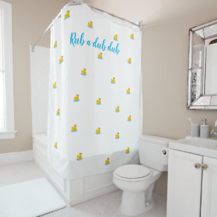 Duschduschvorhang mit Rub-a-Dub-Dusche Duschvorhang