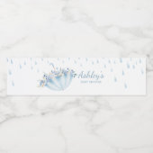 Dusche April bringen Mai Blume Babydusche Wasserflaschenetikett (Einzelnes Label)