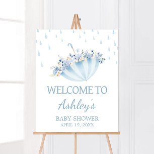 Dusche April bringen Mai Blume Babydusche Willkomm Poster