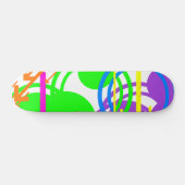 Dusche auf dem Farbskateboard Skateboard (Horizontal)